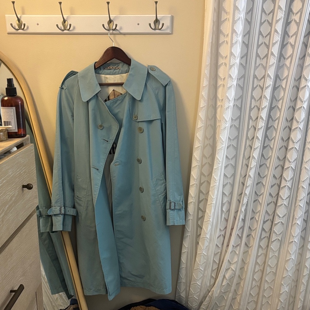 Women's Blue Trench Coat